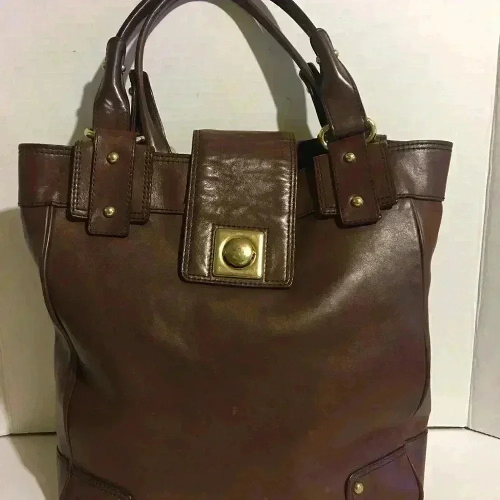 Banana Republic Brown leather hobo handbag